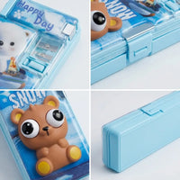 Pop Eye Bunny Cartoon Pencil Holder Box for School Kids Trending Accessories