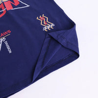 Boys Navy Blue Graphics Print T-Shirt With Elasticated Pants Sets Sets