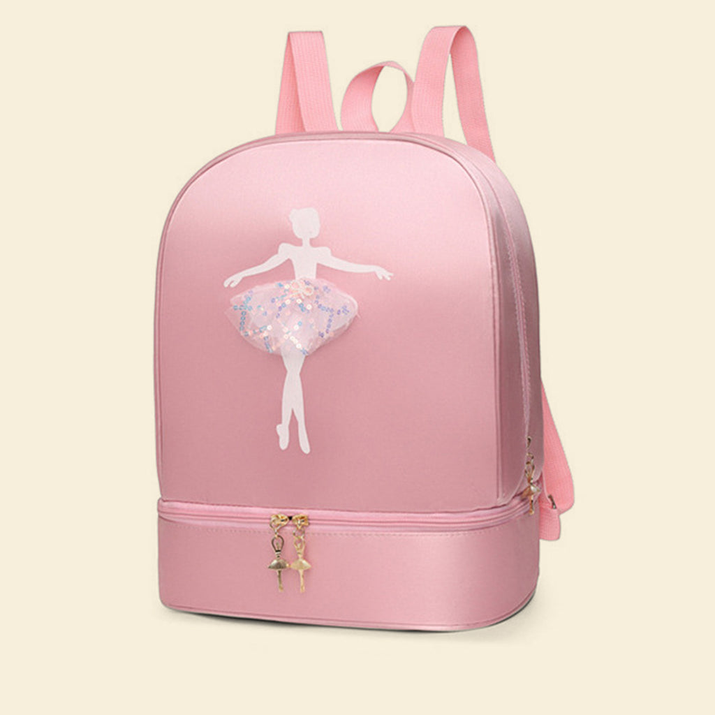 Girls Pink Ballet Motif School Backpack Trending Accessories