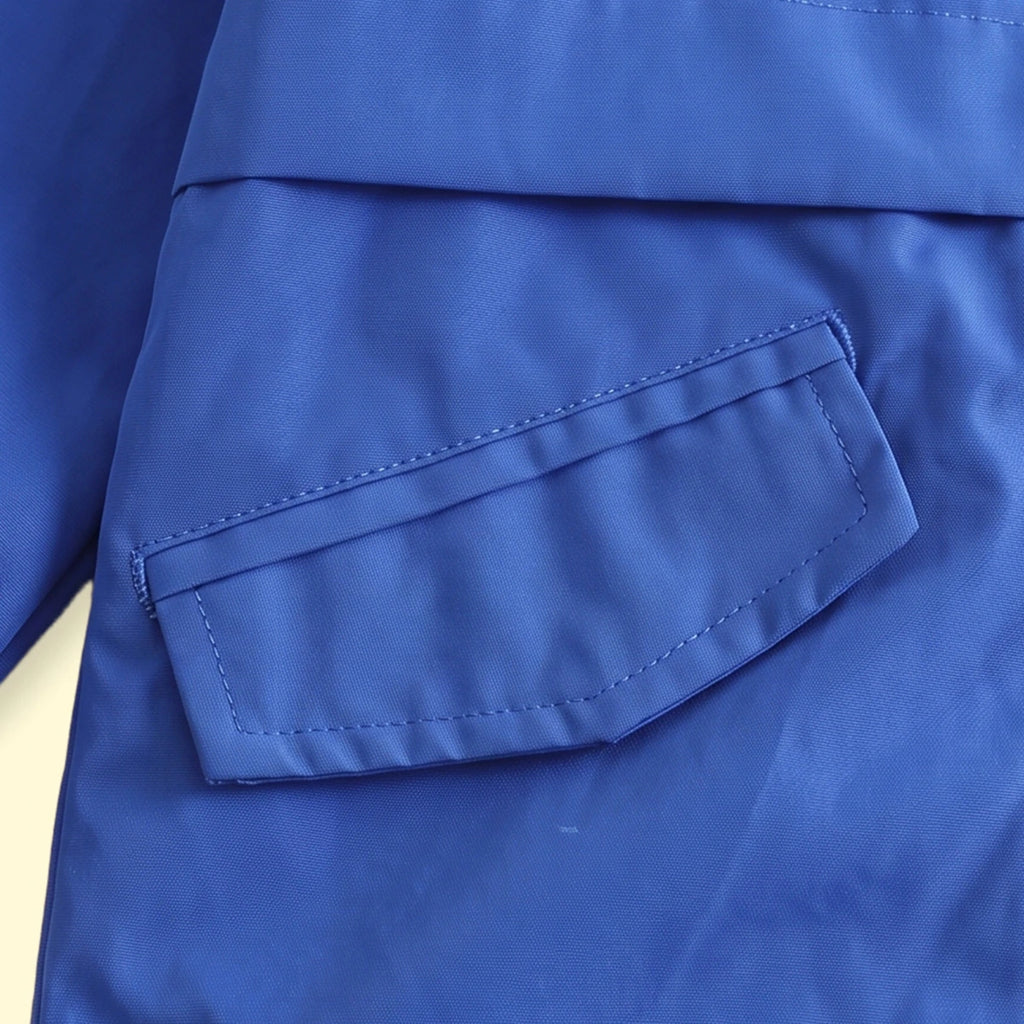 Boys Blue Hooded Zip-up Jacket Coats & Jackets