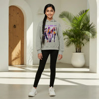 Girls Grey K-Pop Nova-Beat Graphics Hoodie Sweatshirts & Hoodies Grey 7-8 Y