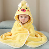 Baby Yellow Animal Hooded Bath Towel