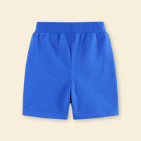 Boys Rib Waist Rocket Applique Shorts Shorts   
