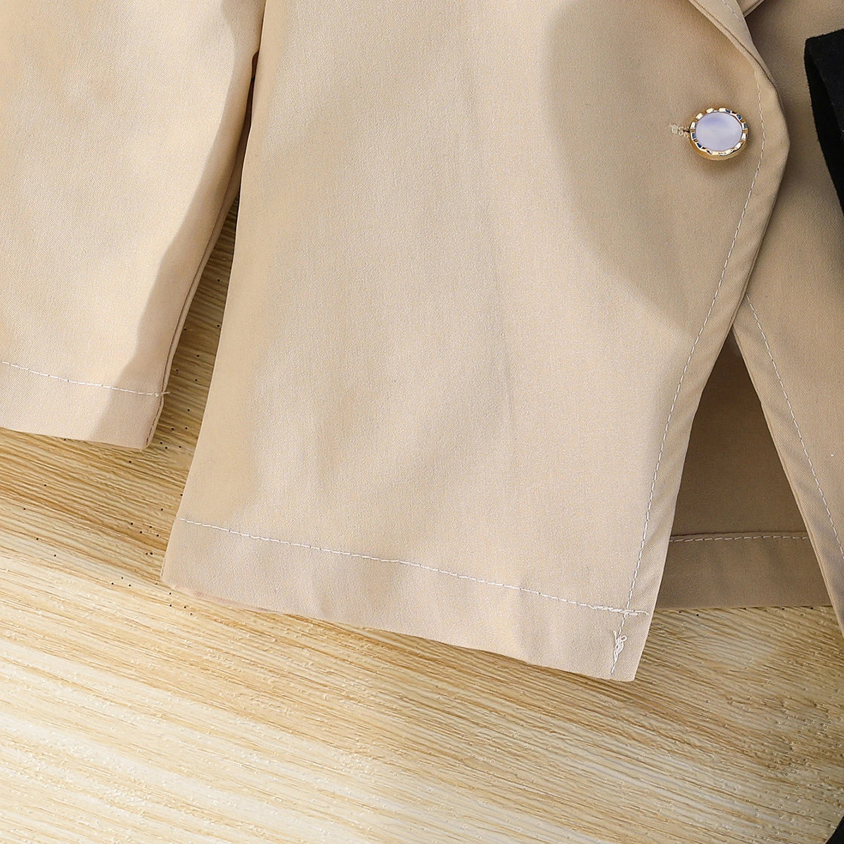 Girls Khaki Blazer With Knit Top & Pant Sets Sets