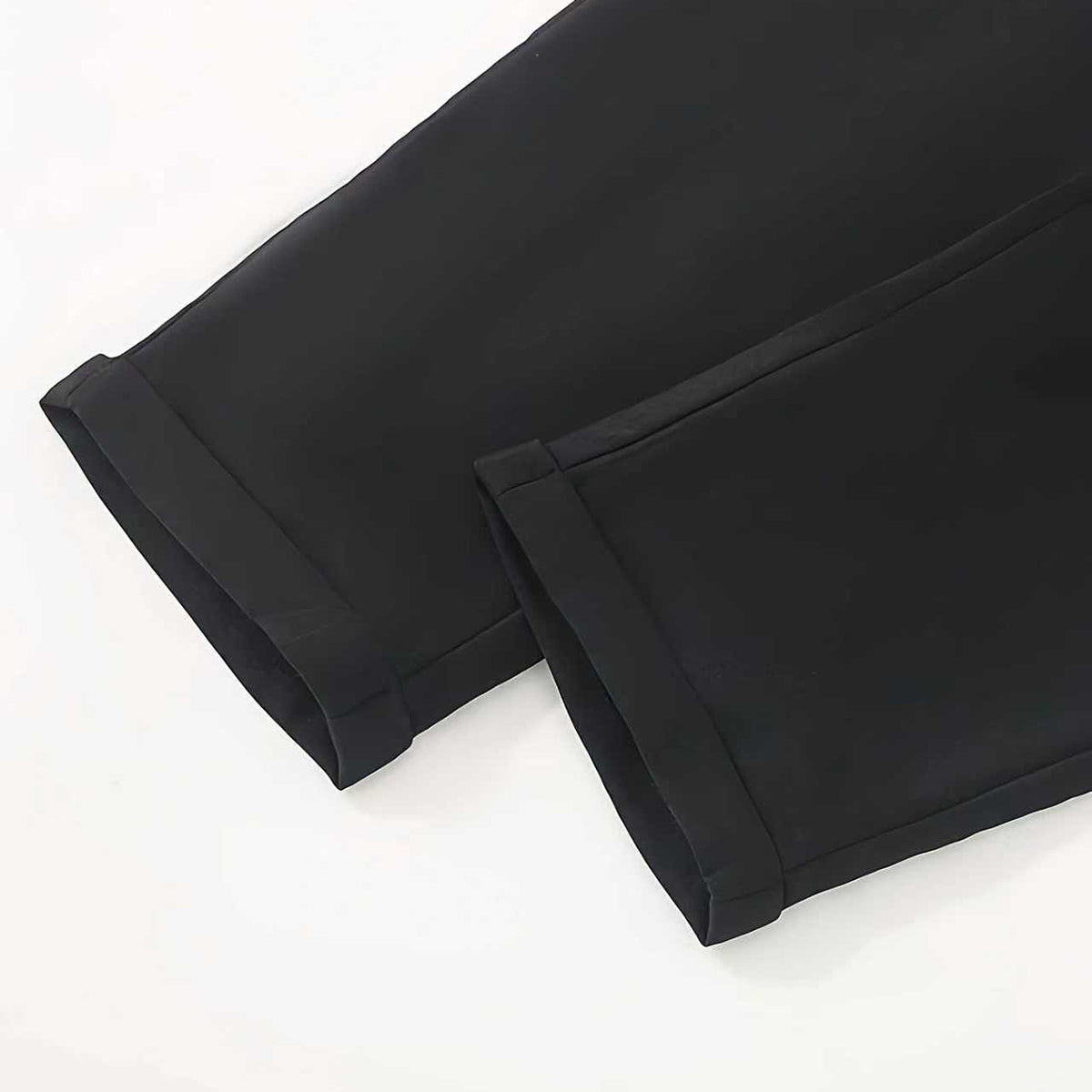 Boys Black Straight Fit Trousers with Belt Loop Pants