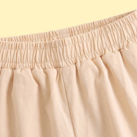 Girls Beige Elasticated Waist Jogger Joggers