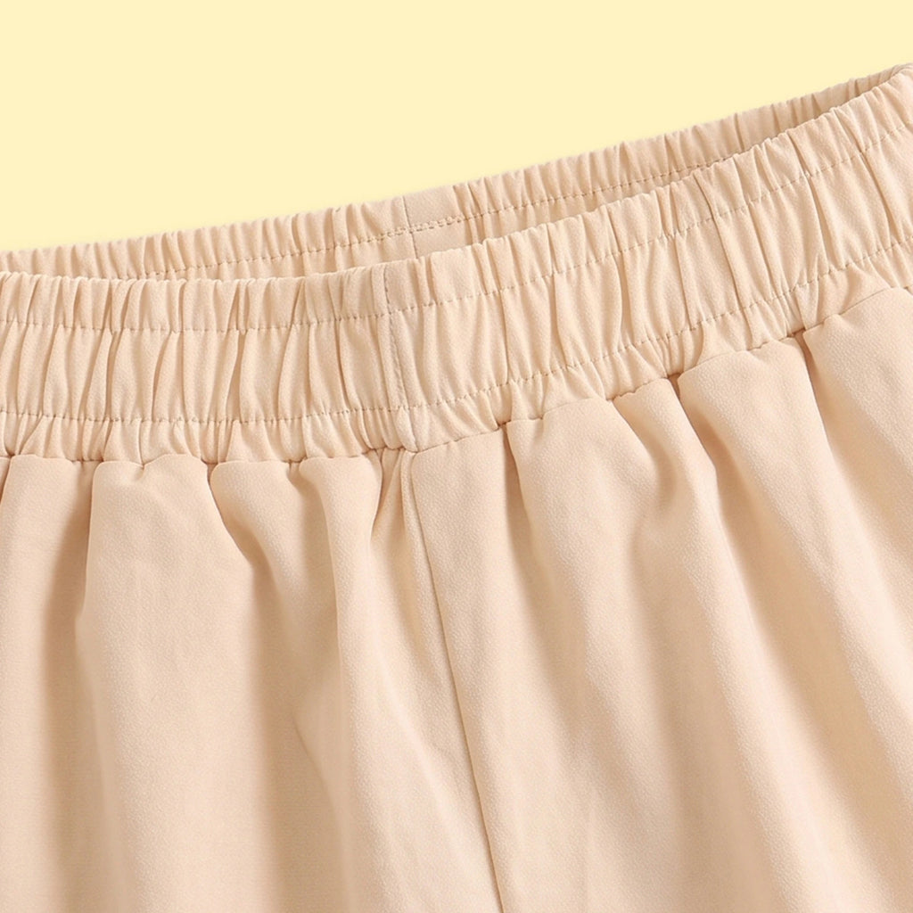 Girls Beige Elasticated Waist Jogger Joggers