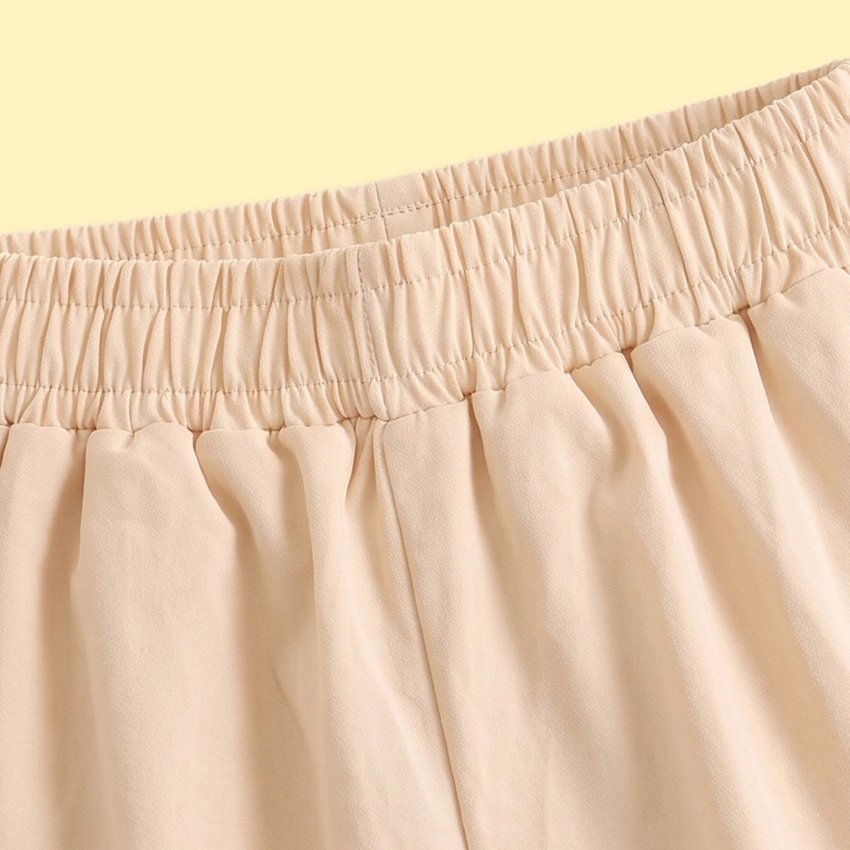 Girls Beige Elasticated Waist Jogger Joggers