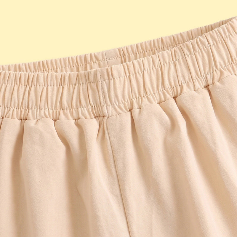 Girls Beige Elasticated Waist Jogger Joggers
