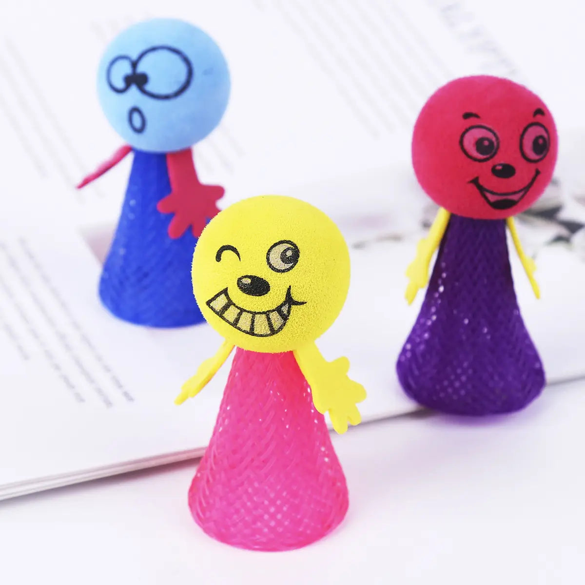 Kids Emoji Pop-Up Bounce Toys - Pack of 5 Trending Accessories