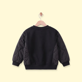 Boys Black Typographic Long Sleeve Sweatshirt Sweatshirts & Hoodies
