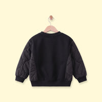Boys Black Typographic Long Sleeve Sweatshirt Sweatshirts & Hoodies