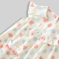 Girls Off-White Heart Printed Sleeveless Top Tops