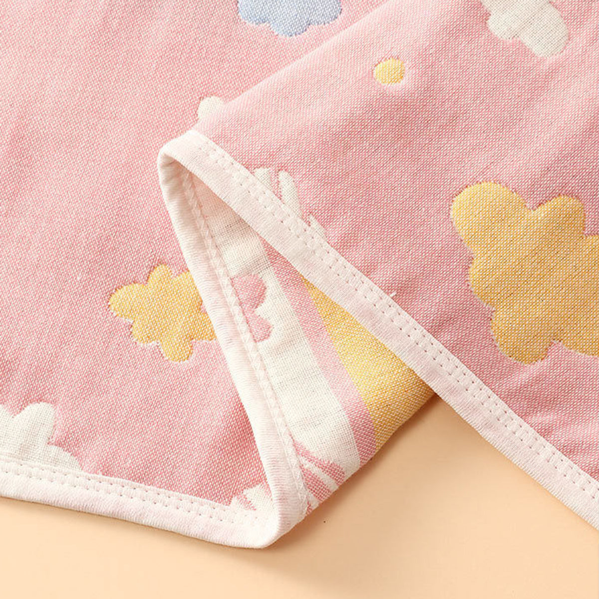 Baby Pink Cloud-Print Wearable Sleeping Vest Trending Accessories