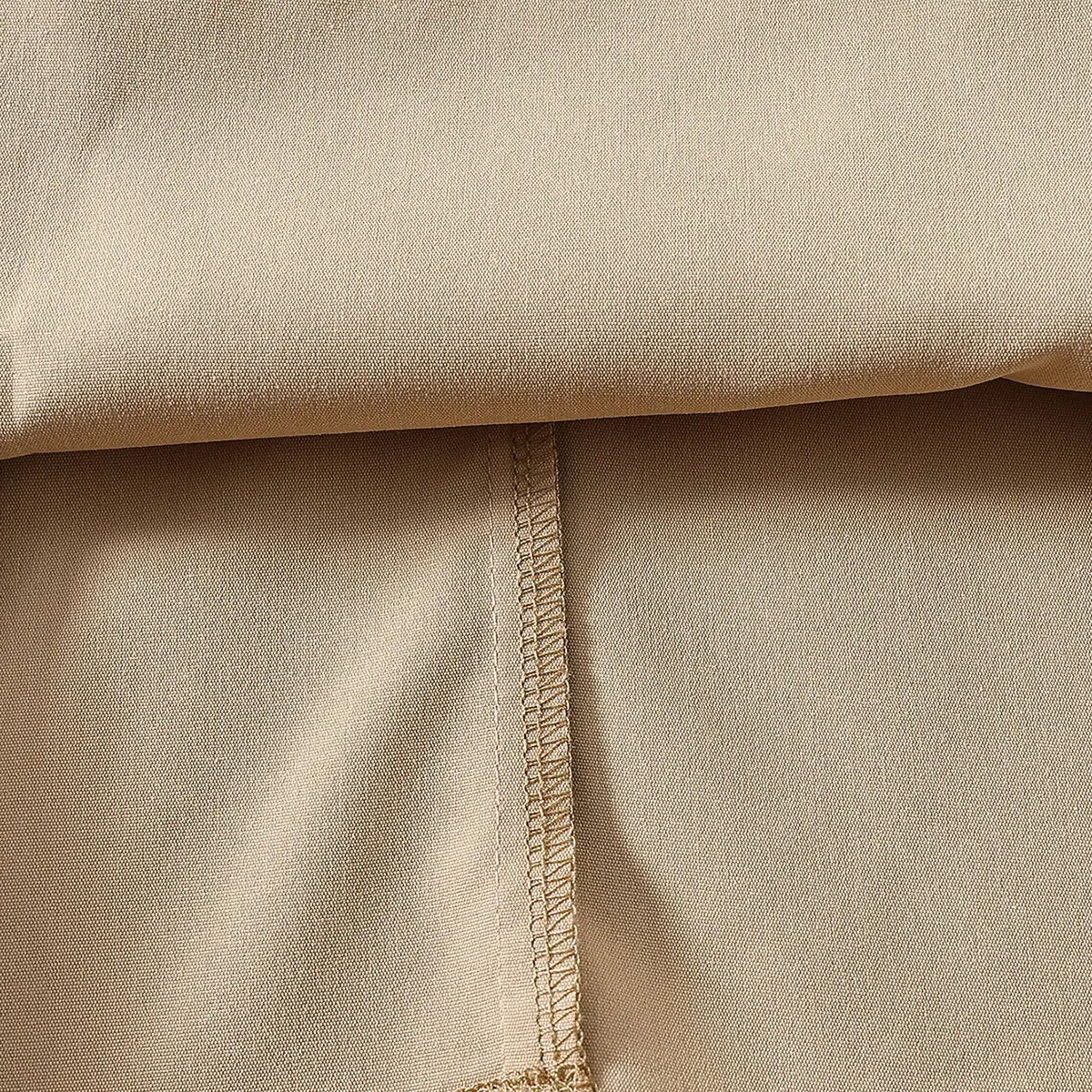 Girls Khaki Short Sleeves Pleated Shirt Dress Casual Dresses