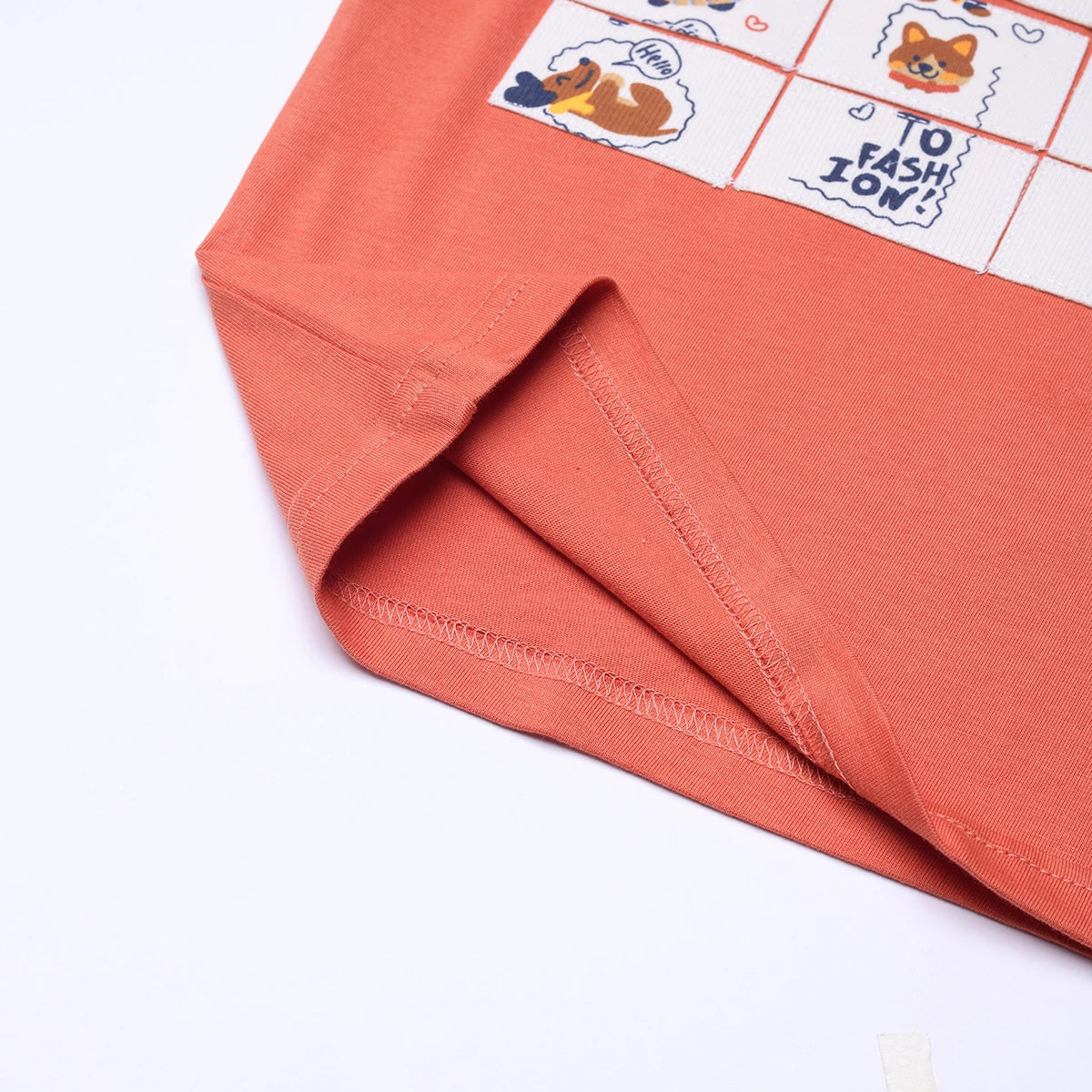 Boys Orange Animal Graphic Short Sleeve T-Shirt With Drawstring Shorts Sets 2 pc. Sets