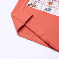 Boys Orange Animal Graphic Short Sleeve T-Shirt With Drawstring Shorts Sets 2 pc. Sets