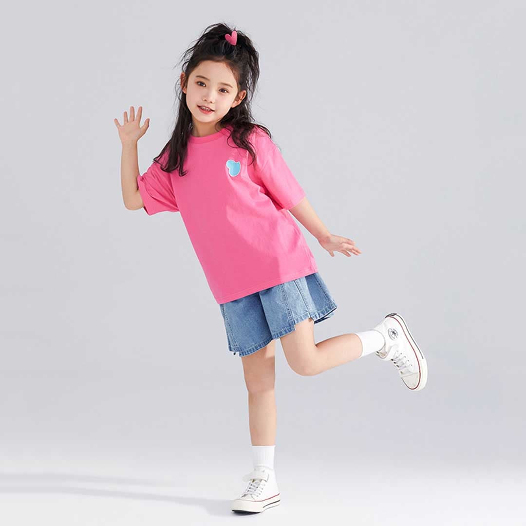 Girls Short Sleeve Print Graphic T-Shirt Tshirts   