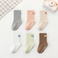 Pack of 6 Multicolour Ribbed Knit Ankle Length Socks Socks Multicolor 0-1 Y