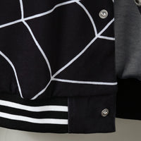 Boys Black Spider Printed Varsity Jacket Coats & Jackets