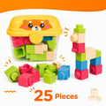 Unisex Yellow 25 PCS Soft Glue Building Blocks for Kids Trending Accessories Yellow Onesize