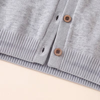 Boys Grey Batman Logo Printed Cardigan Sweaters & Cardigans