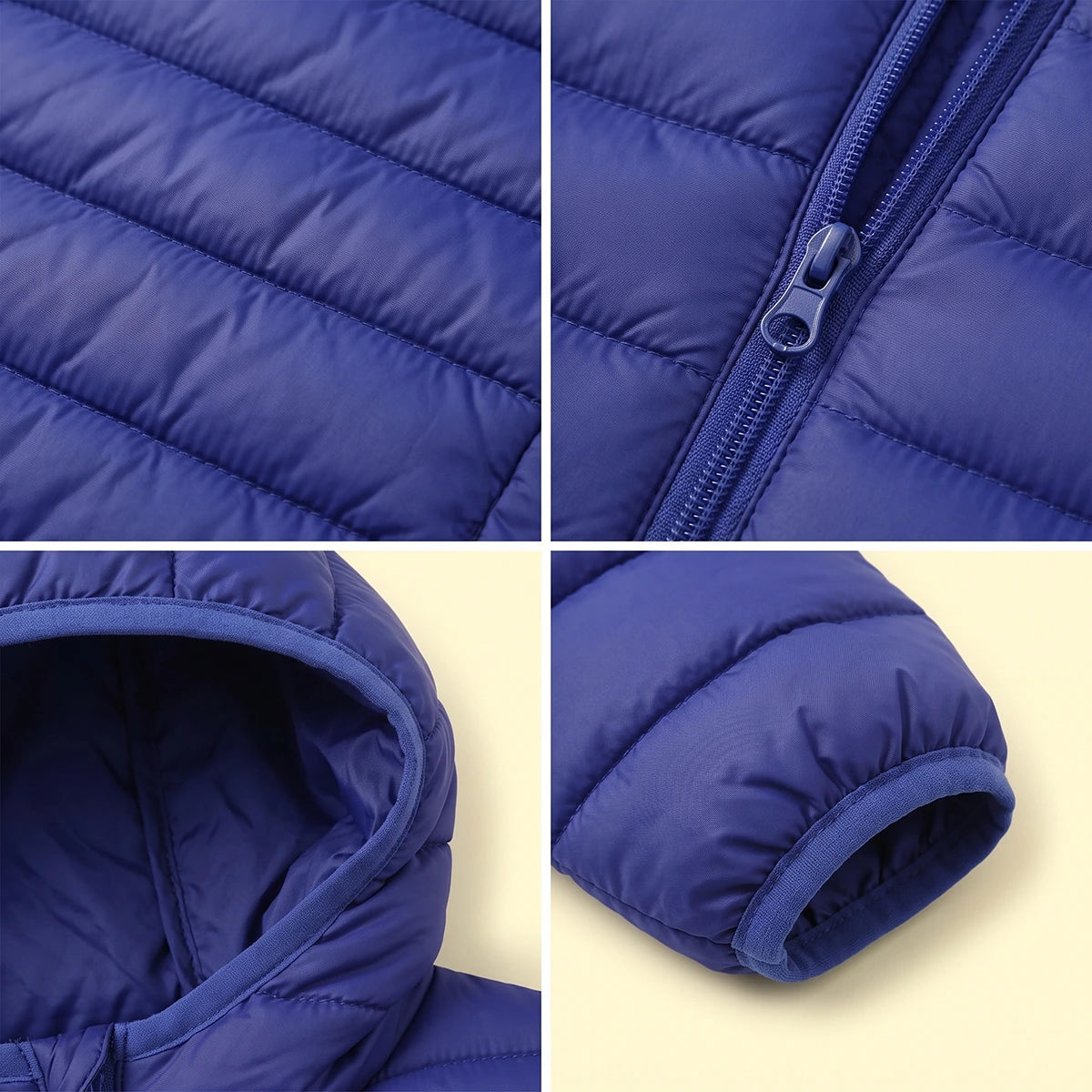 Boys Navy Blue Hooded Quilted Puffer Jacket Coats & Jackets
