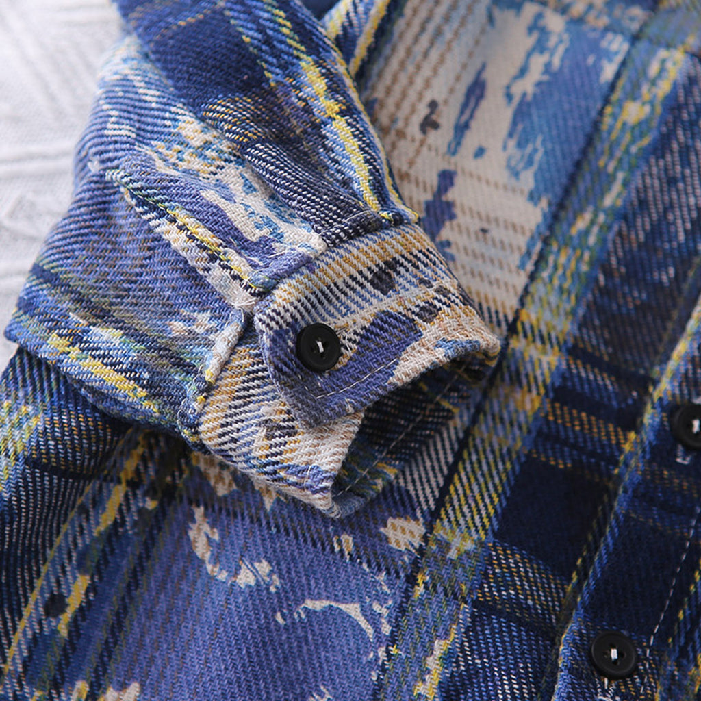 Boys Blue Checked Shirt With T-Shirt & Denim Pants Set Sets