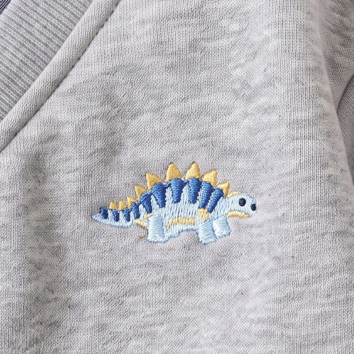 Boys Grey Embroidered Long Sleeve Sweater Sweaters & Cardigans