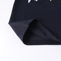 Boys Navy Typographic Short Sleeve T-Shirt With Drawstring Shorts Sets Sets