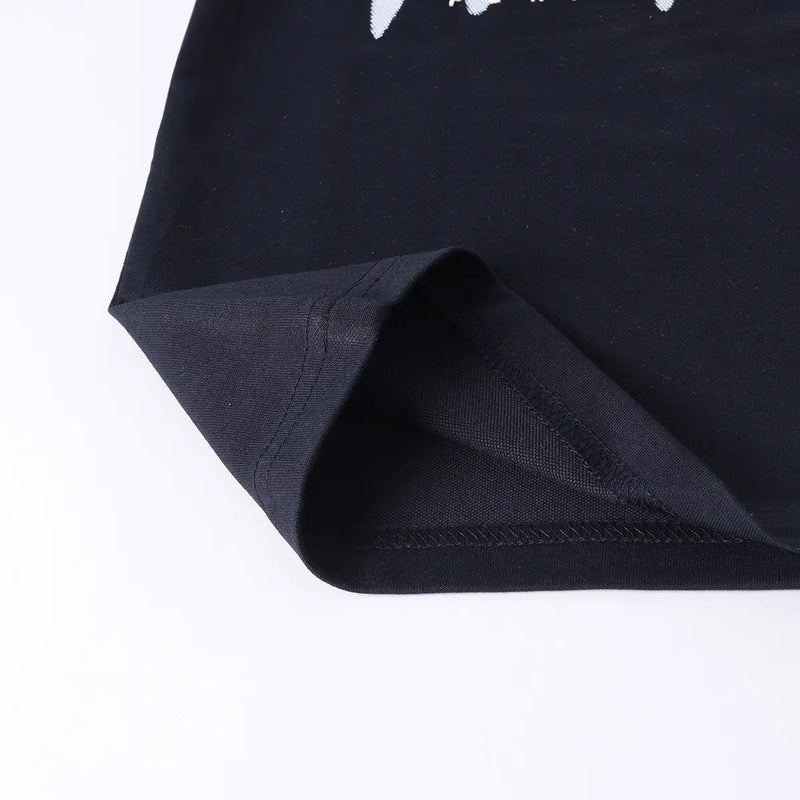 Boys Navy Typographic Short Sleeve T-Shirt With Drawstring Shorts Sets Sets