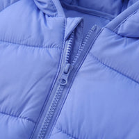 Boys Blue Hooded Quilted Puffer Jacket Coats & Jackets