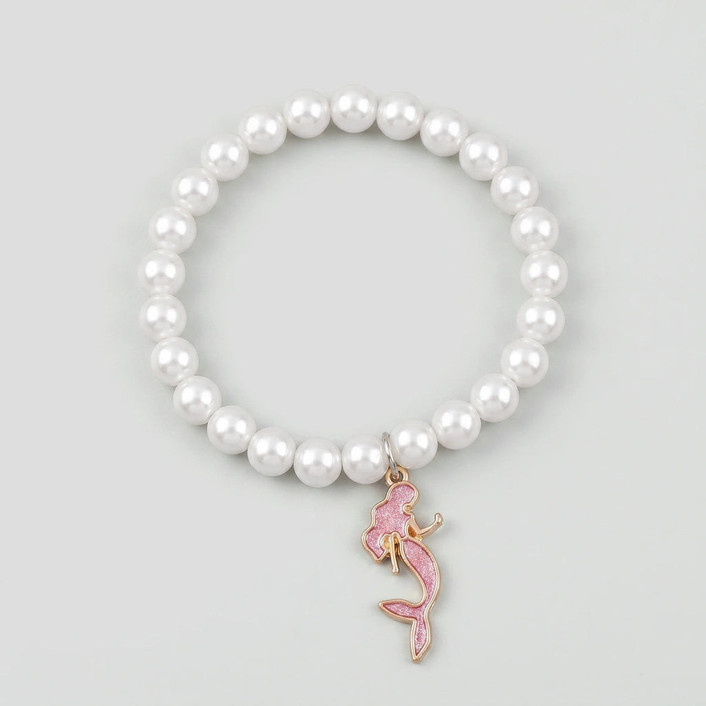Pack Of 5 Girls Multicolour Pearl Balloon and Butterfly Bracelet Sets Bracelet