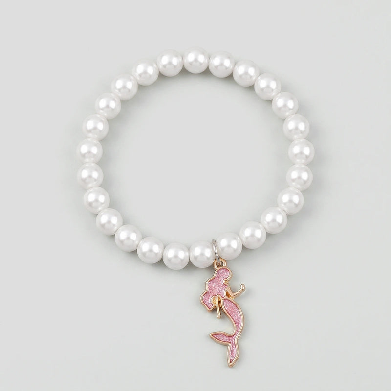 Pack Of 5 Girls Multicolour Pearl Balloon and Butterfly Bracelet Sets Bracelet