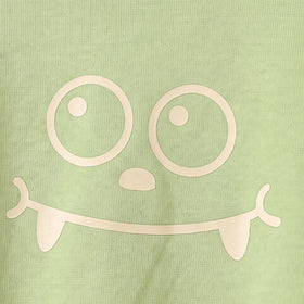 Boys Light Green Smiley Printed Sweatshirt & Joggers Co-ord Sets Sets