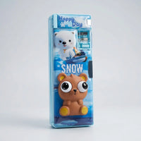 Pop Eye Bunny Cartoon Pencil Holder Box for School Kids Trending Accessories Blue Onesize