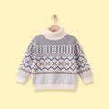 Girls Apricot Geometric Knitted Sweater Sweaters & Cardigans Apricot 3-4 Y