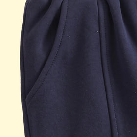 Boys Navy Blue Solid Elasticated Waist Jogger Joggers
