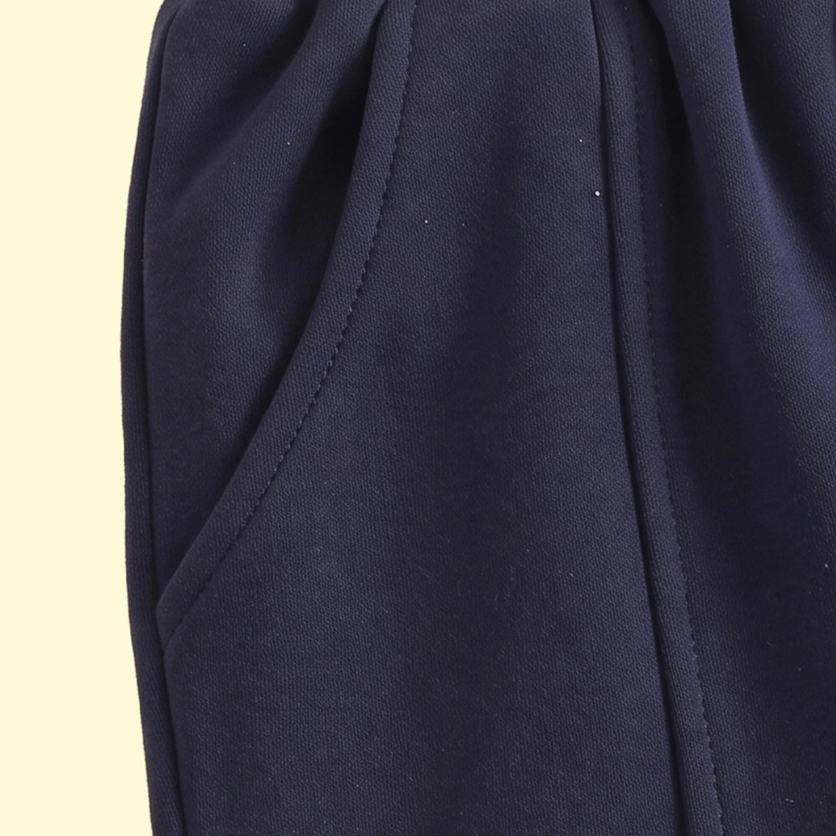 Boys Navy Blue Solid Elasticated Waist Jogger Joggers