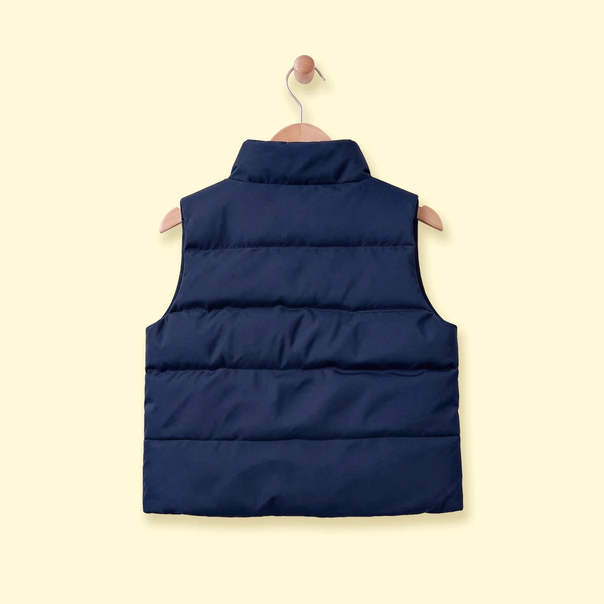 Boys Navy Blue Sleeveless Quilted Puffer Jacket Coats & Jackets