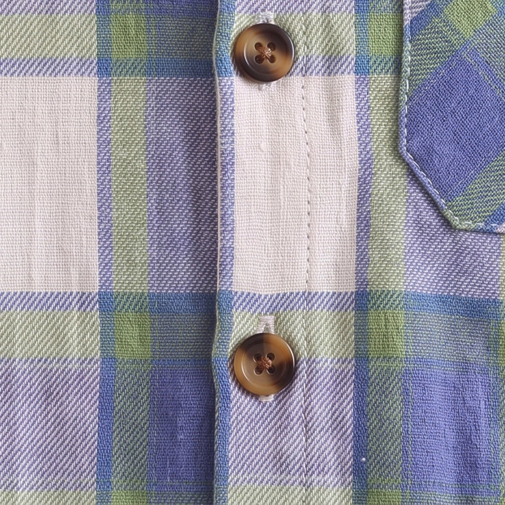 Boys Blue Checked Long Sleeve Shirt Shirts