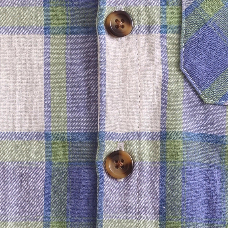 Boys Blue Checked Long Sleeve Shirt Shirts