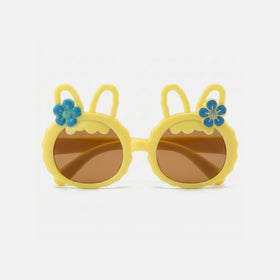 Girls Yellow Bunny Round Sunglasses Sunglasses