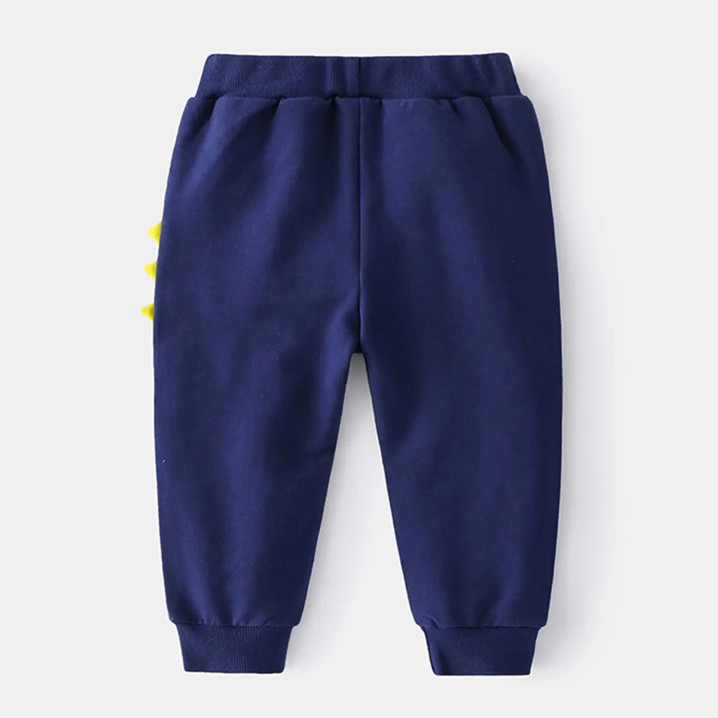 Boys Lime Green Graphics Printed Sweatshirt With Jogger Sets Sets