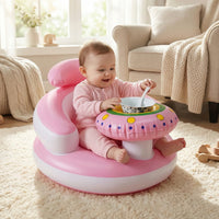 Inflatable Baby Seat with Built-In Air Pump Portable Support Chair for Learning to Sit Trending Accessories