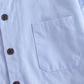 Boys Light Blue Long Sleeve Shirt Shirts