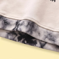 Boys Apricot Typographic Polo Sweatshirt & Denim Pants Sets Sets