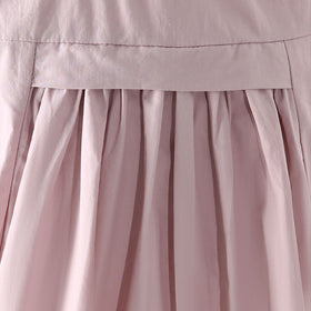 Girls Lilac Solid Summer Empire Dress Casual Dresses