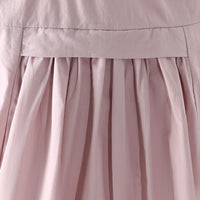 Girls Lilac Solid Summer Empire Dress Casual Dresses