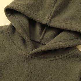 Boys Army Green Fleece Hooded Sweatshirt & Pants Co-ord Sets Sets